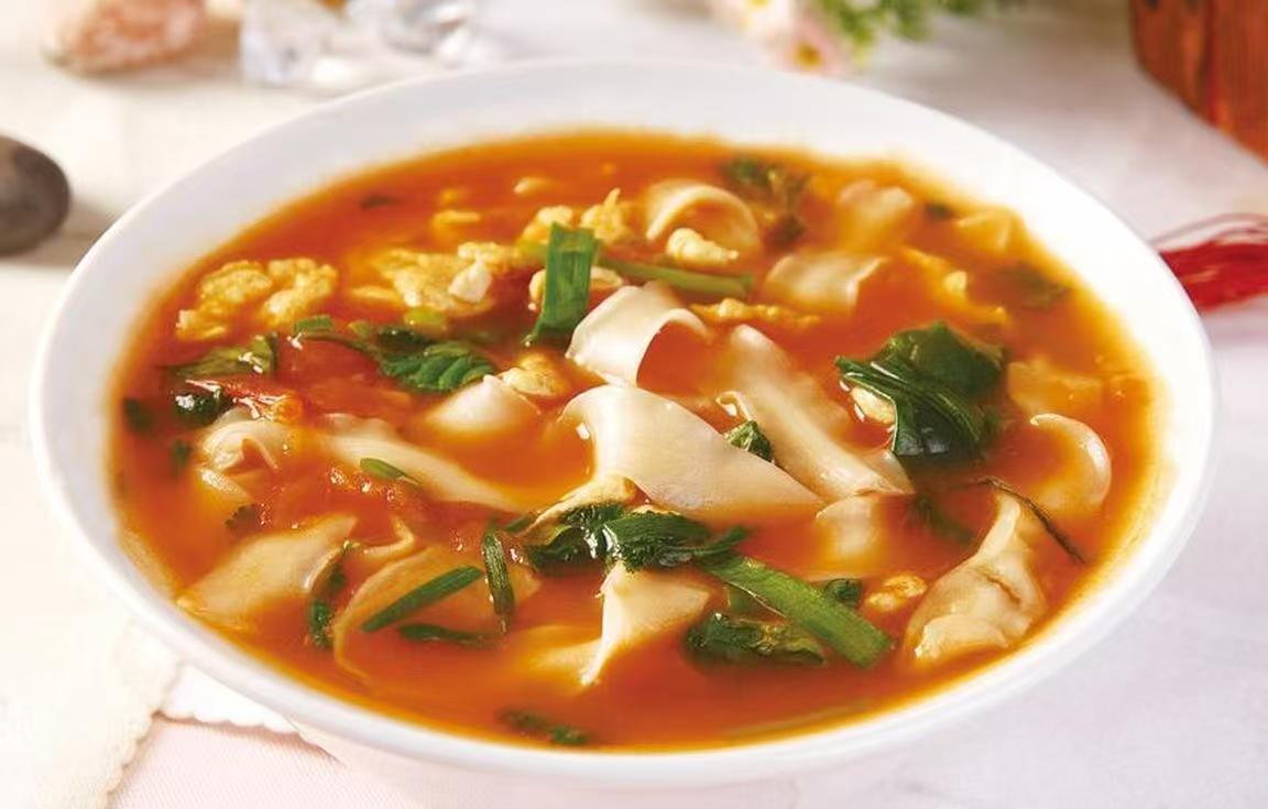 番茄鸡蛋拌刀削面