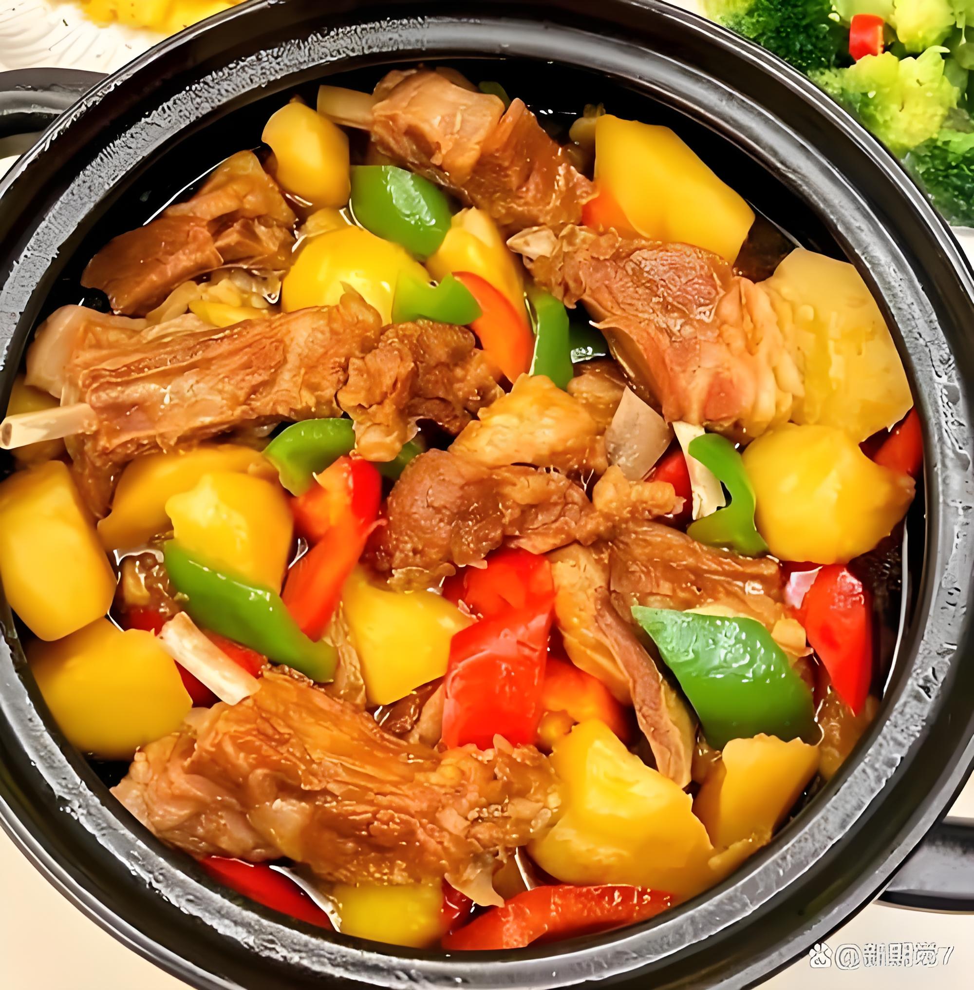 砂锅排骨+配菜+米饭