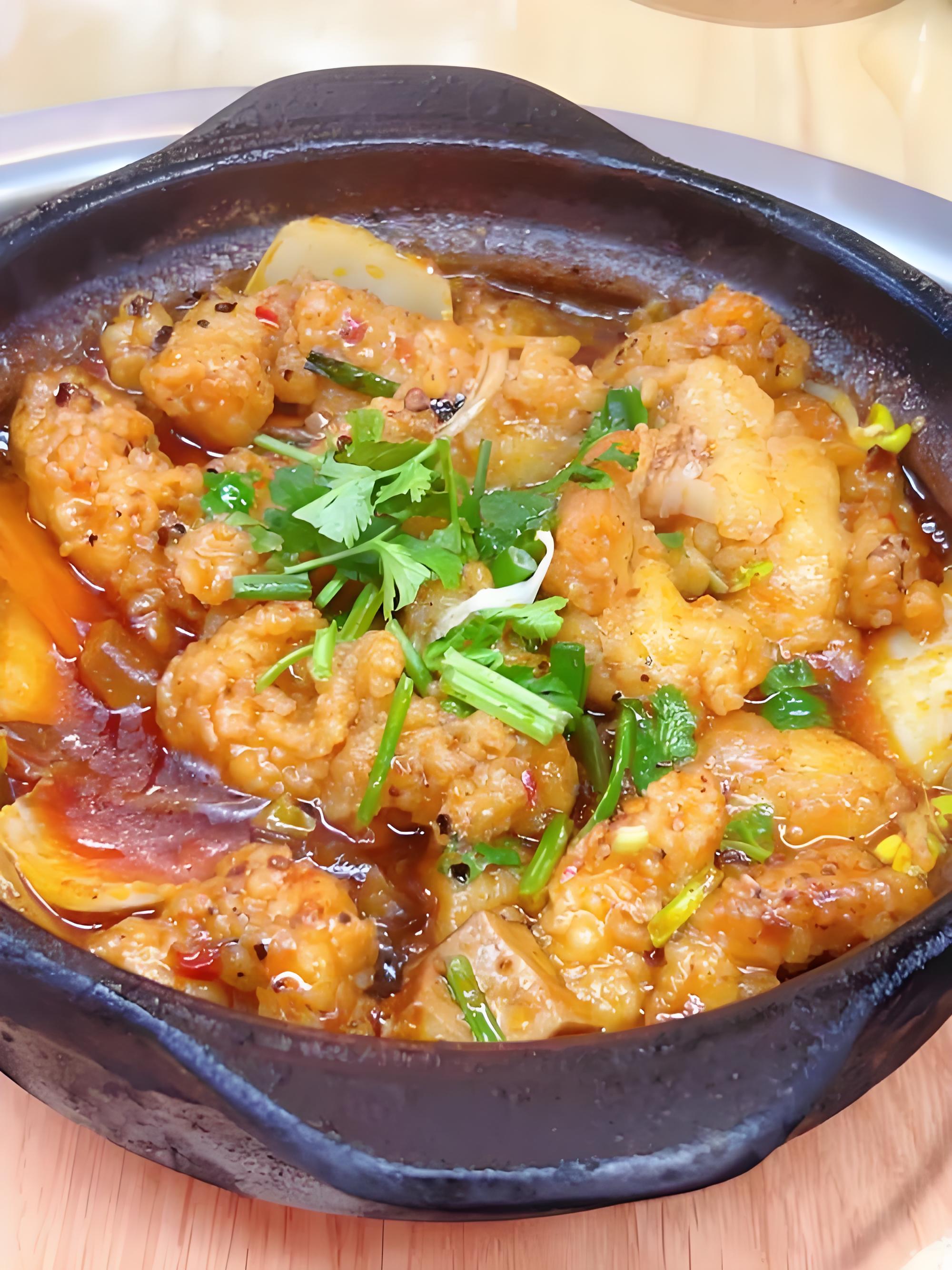 砂锅小酥肉+配菜+米饭