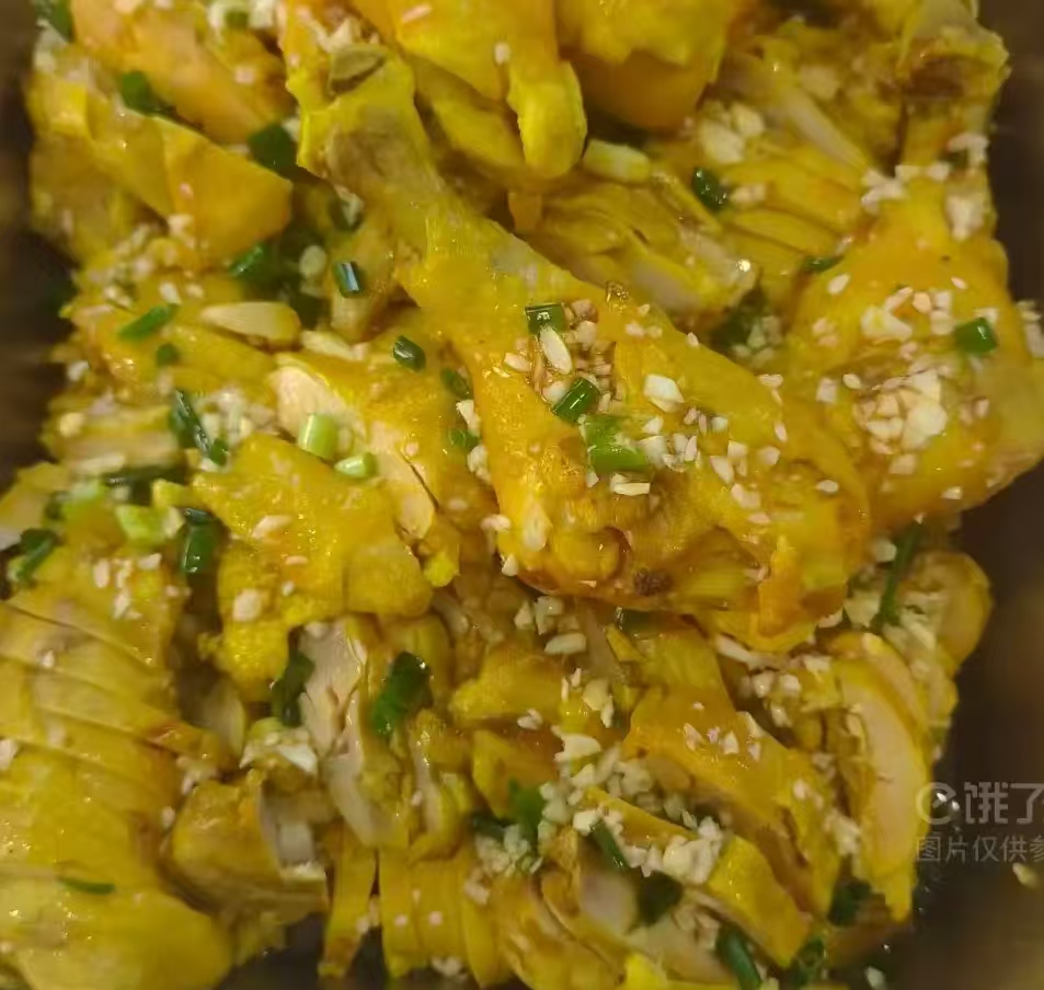 盐焗鸡+陈皮鸭+米饭+素菜