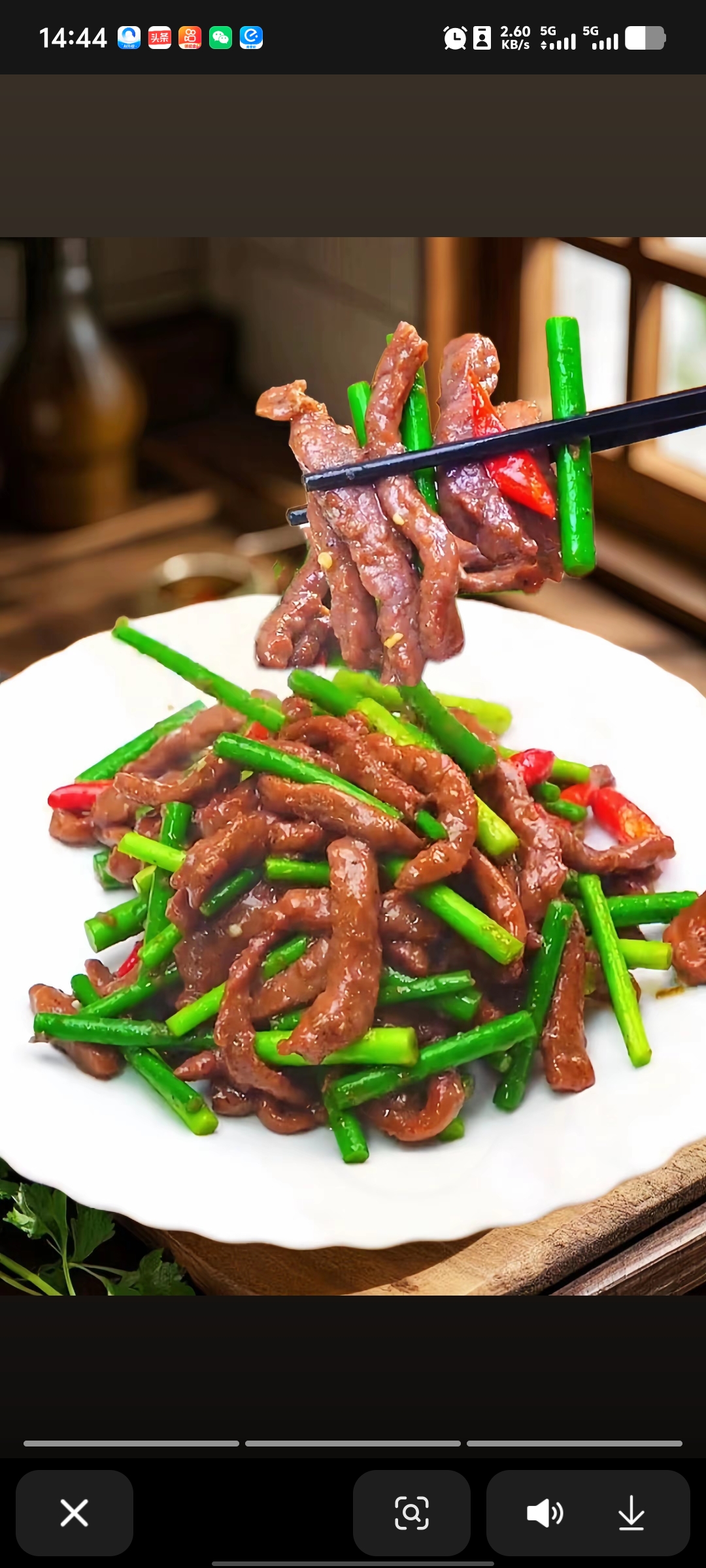 黑椒牛柳+三个素菜+米饭（素菜备注）