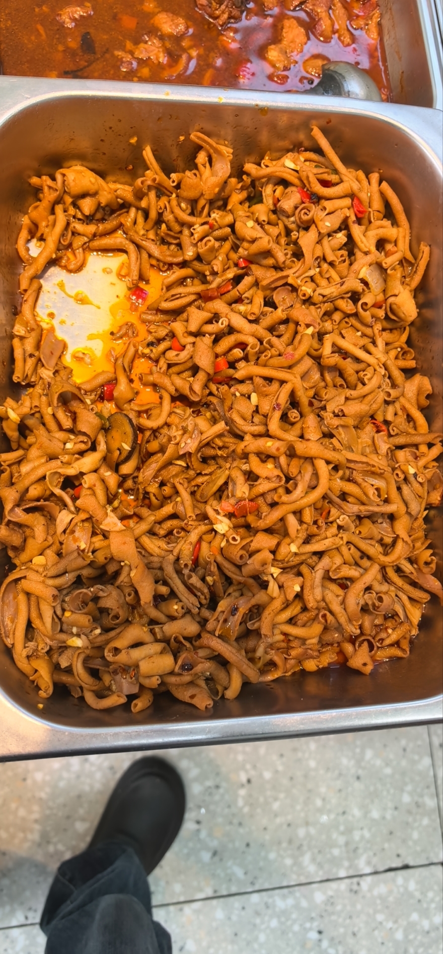 鸭肠+三个素菜+米饭（素菜备注）