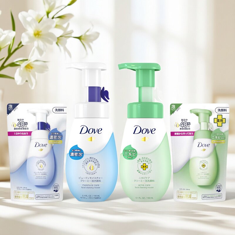 日版Dove多芬洁面氨基洗面奶 抗痘款洗面奶 正装+补充包