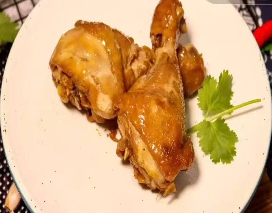 瓦香鸡排+茶油铁板烤鸭十2个素菜