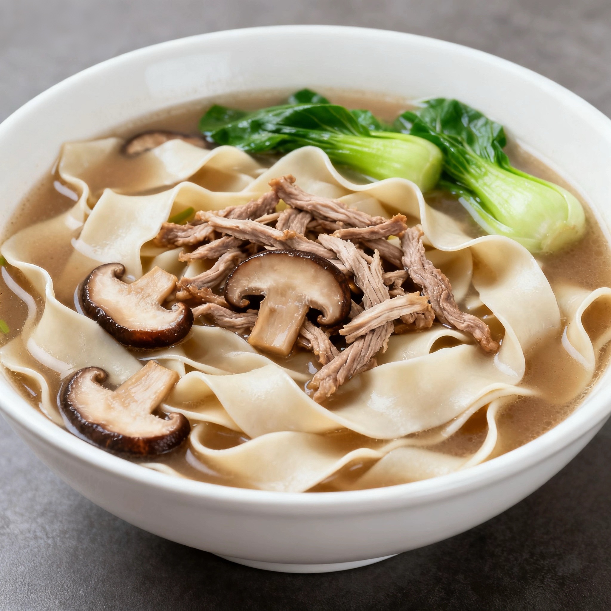 香菇肉丝刀削面