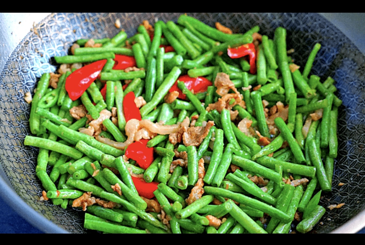 豆角炒肉