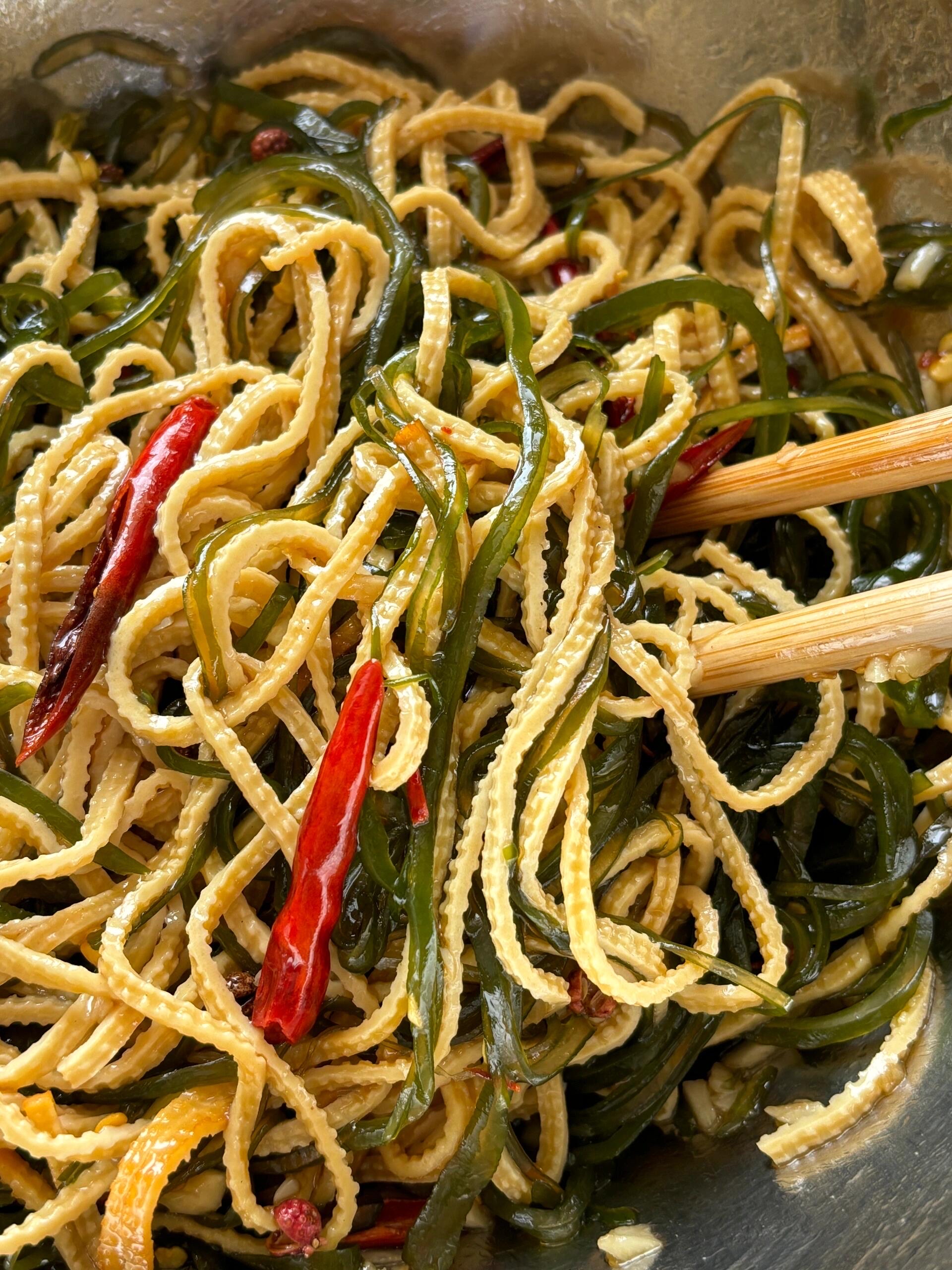 海带丝拌豆丝