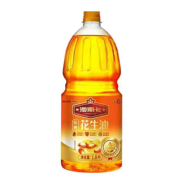 澳斯卡 证压榨一级花生油 1.8L