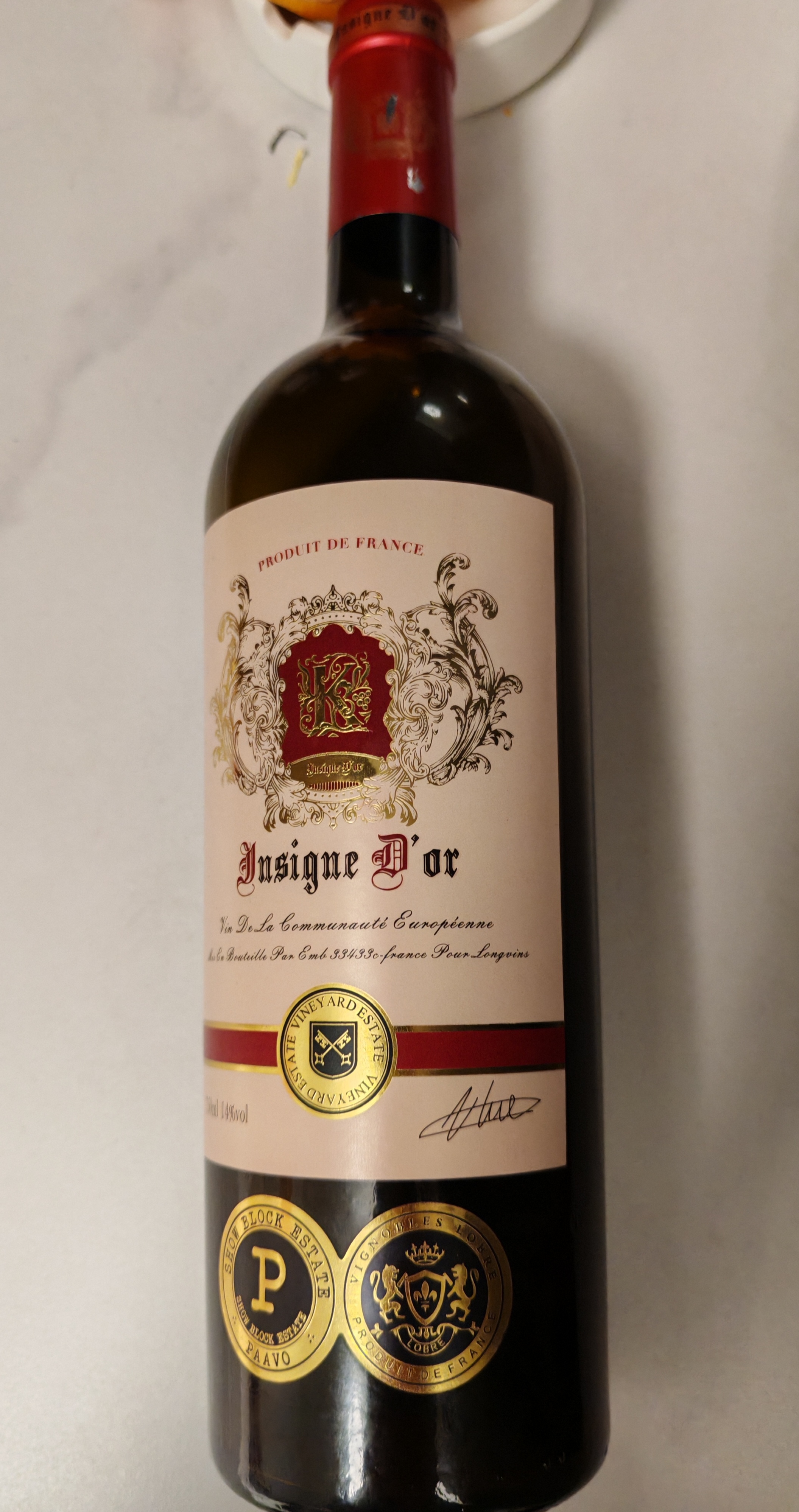 黄金徽章红葡萄酒（750ml）