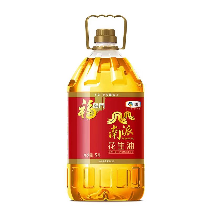 中粮福临门南派花生油5L