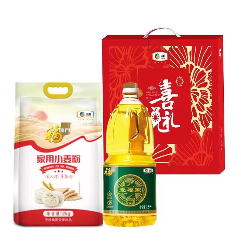 福临门家用小麦粉2Kg
福临门//爱福家玉米油1.5L