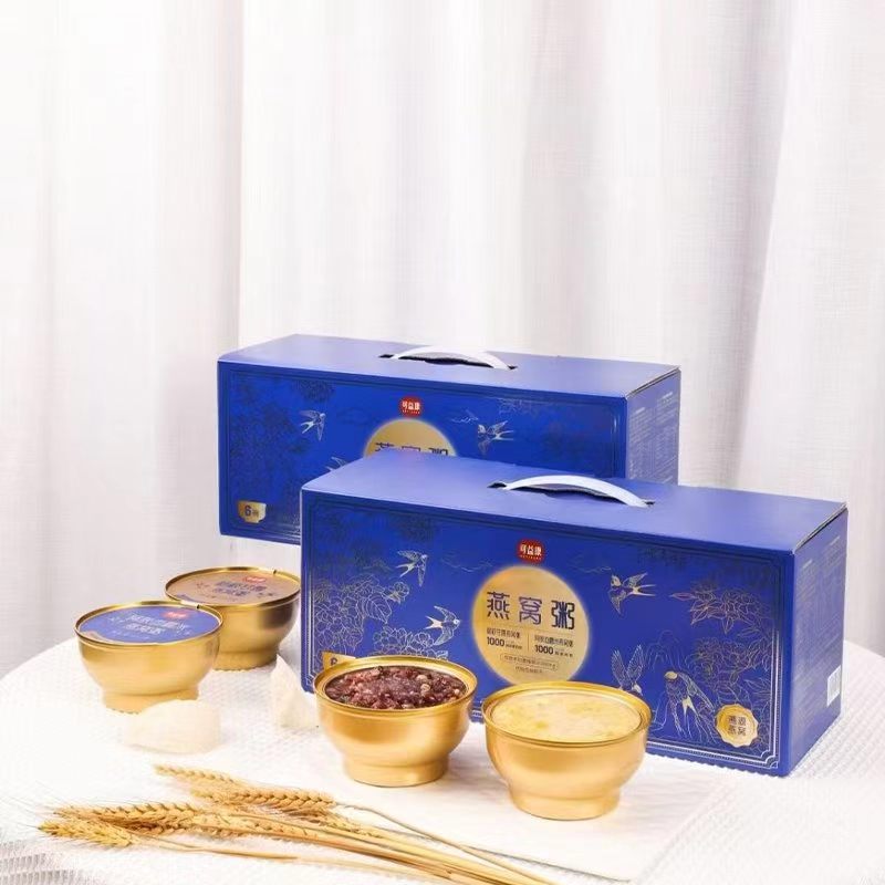 可益康燕窝粥1.512kg（252g*6）
杨枝甘露燕窝粥（252g*3碗）阿胶血糯米燕窝粥（252g*3）