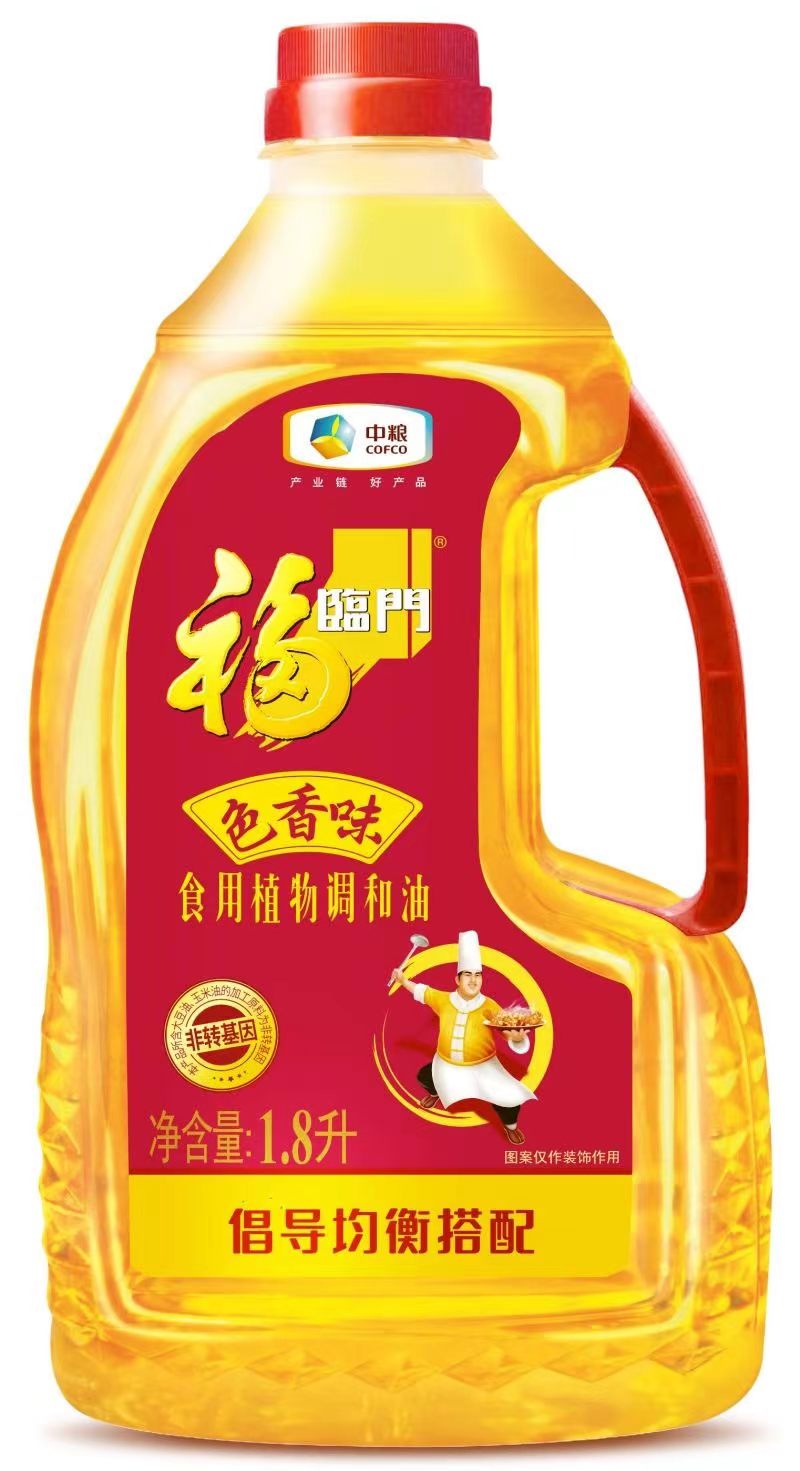中粮 福临门色香味食用植物调和油1.8L