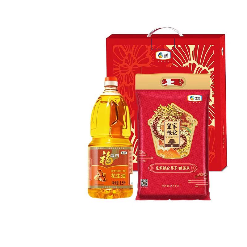 福临门浓香花生油1.5L
中粮皇家粮仓尊享丝苗米2.5Kg