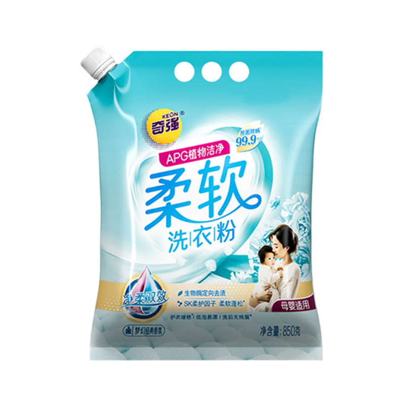 奇强 柔软洗衣粉850克
