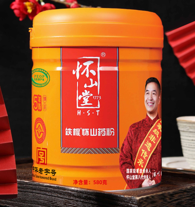 怀山堂铁棍山药粉/580g/罐装