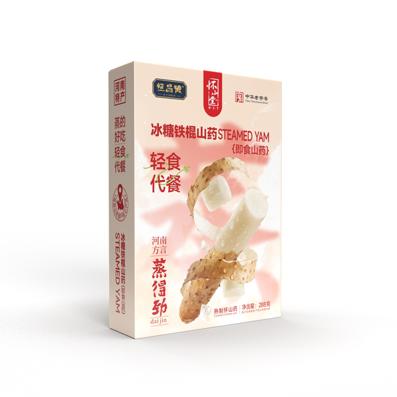 怀山堂铁棍牌冰糖味即食山药288g*3/盒