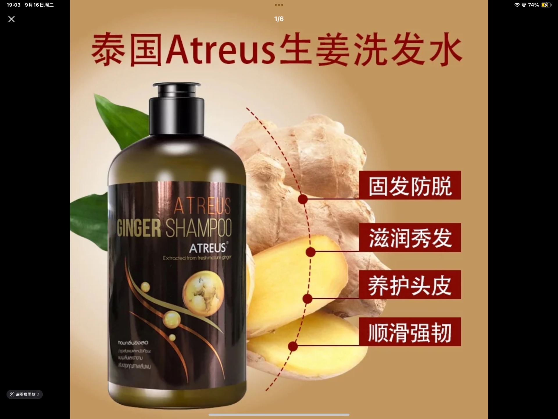 ATREUS生姜洗发水