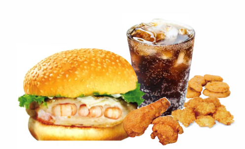 套餐F（大虾堡+翅根*1+黑椒鸡块+鸡米花+薯条+可乐）