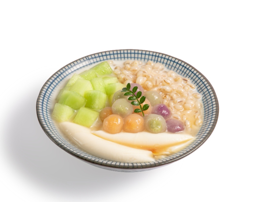 甜瓜龙珠豆花