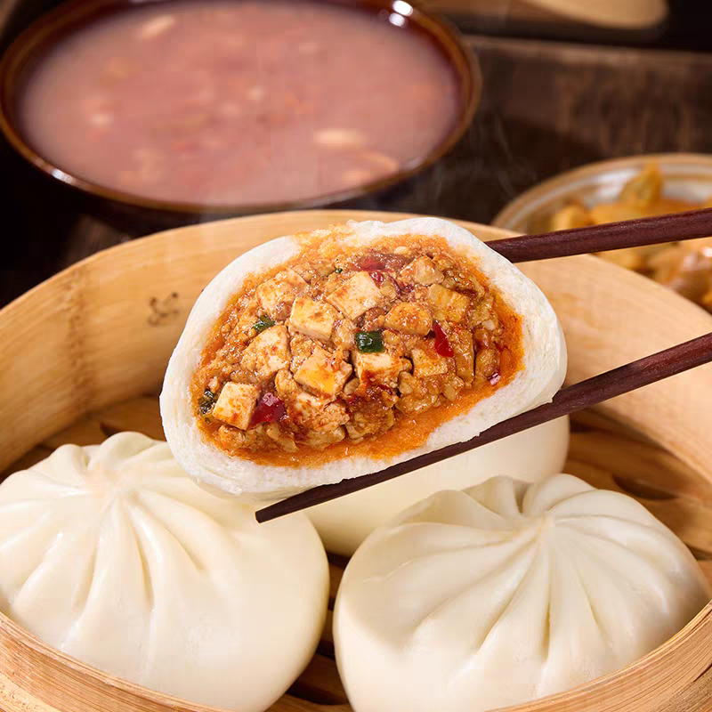 鲜肉包子2个+黑米粥/小米粥随机1杯