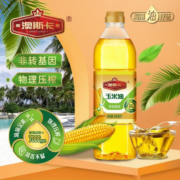 澳斯卡 玉米油900ml  非转基因