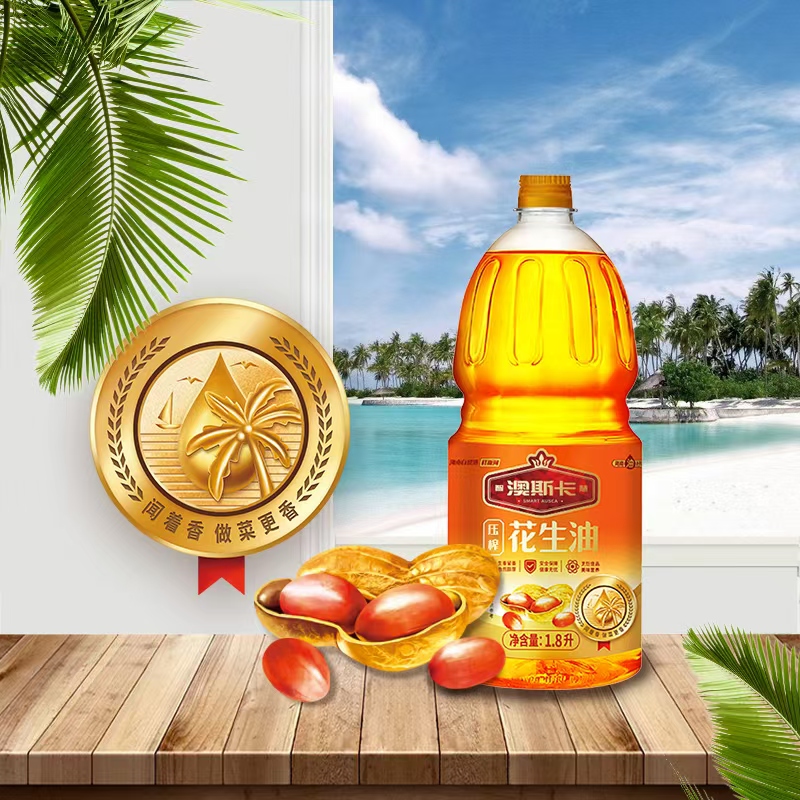澳斯卡 压榨一级花生油1.8L